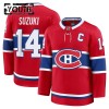 Montreal Canadiens Hockeydrakt Fanatics Premium Nick Suzuki 2024-25 Rød Hjemme - Barn